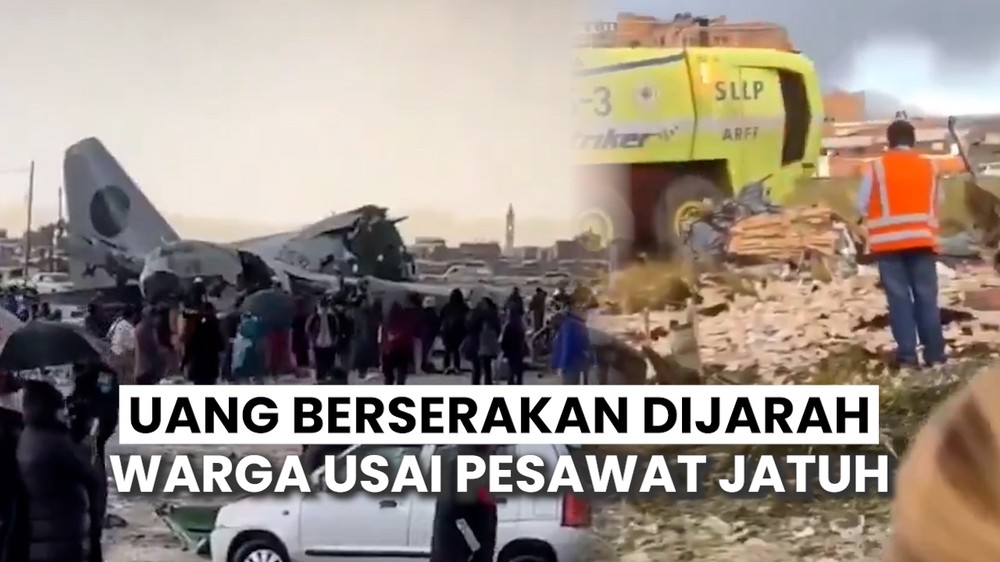 Pesawat Militer Bolivia Jatuh saat Angkut Uang