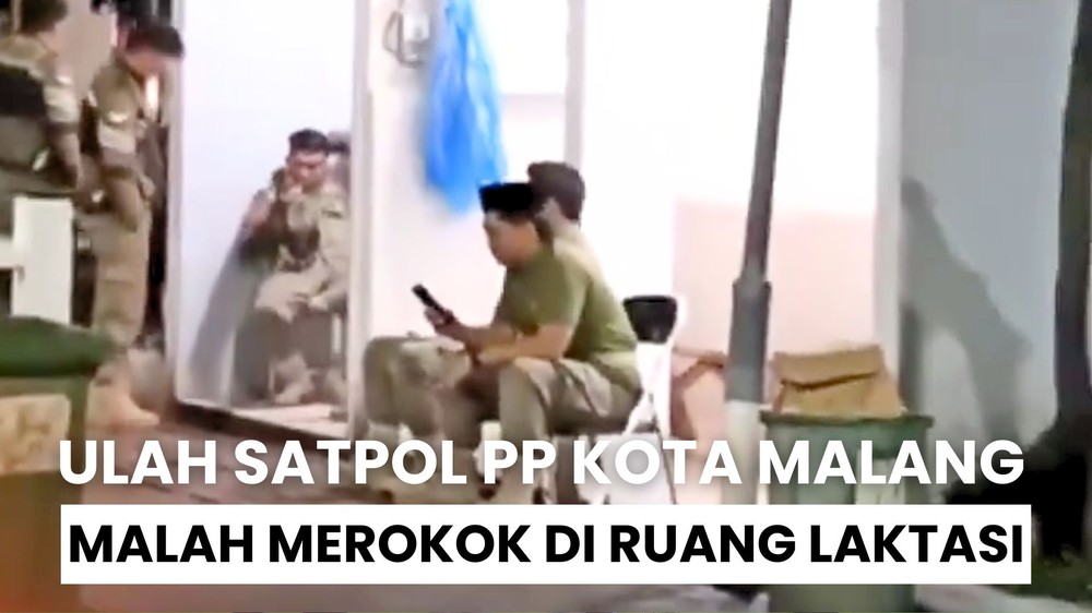 Ulah Satpol PP Merokok di Ruang Laktasi
