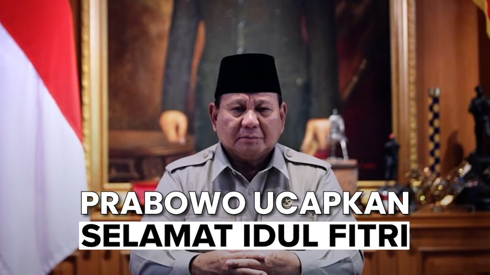 Prabowo Ucapkan Selamat Idul Fitri