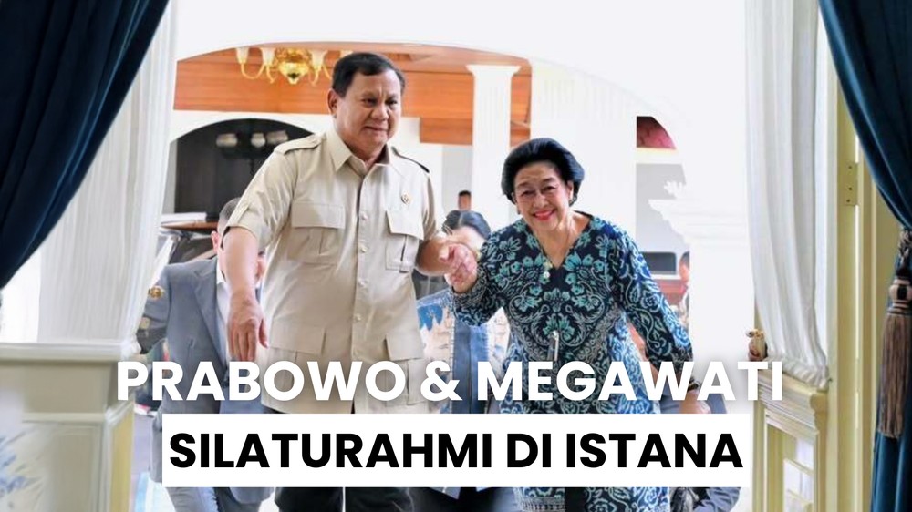 Momen Prabowo & Megawati Bertemu di Istana Merdeka
