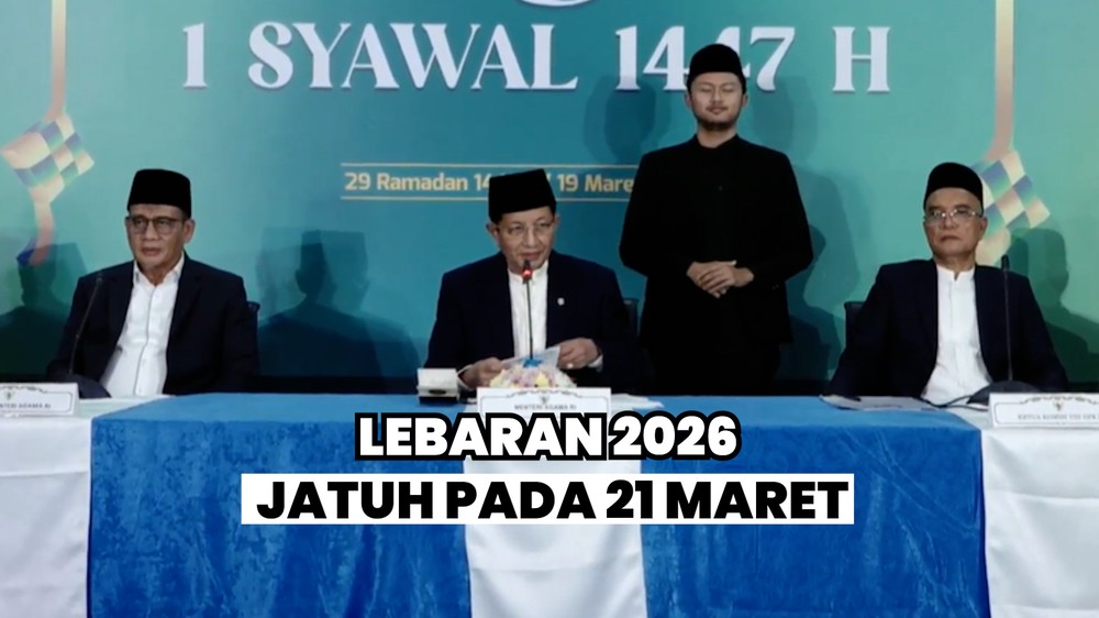 Lebaran 2026 RI Jatuh pada 21 Maret