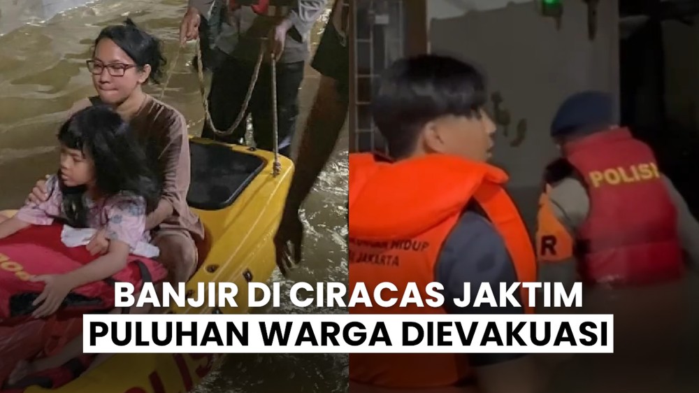 Kondisi Banjir di Ciracas Jaktim