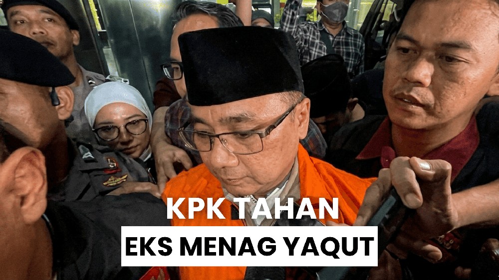 Eks Menag Yaqut Pakai Rompi Oranye KPK