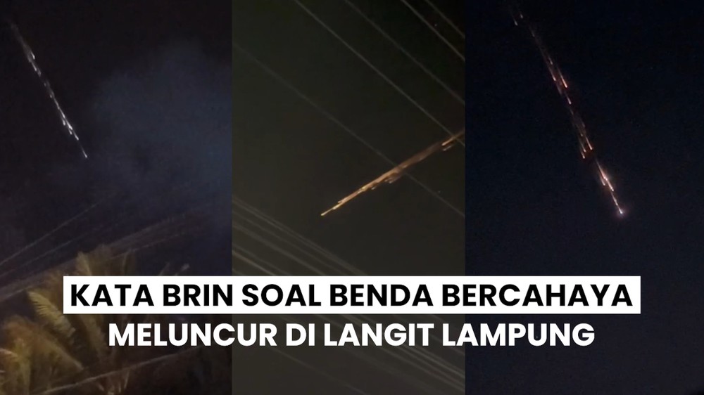Sampah Antariksa Melintas di Langit Lampung