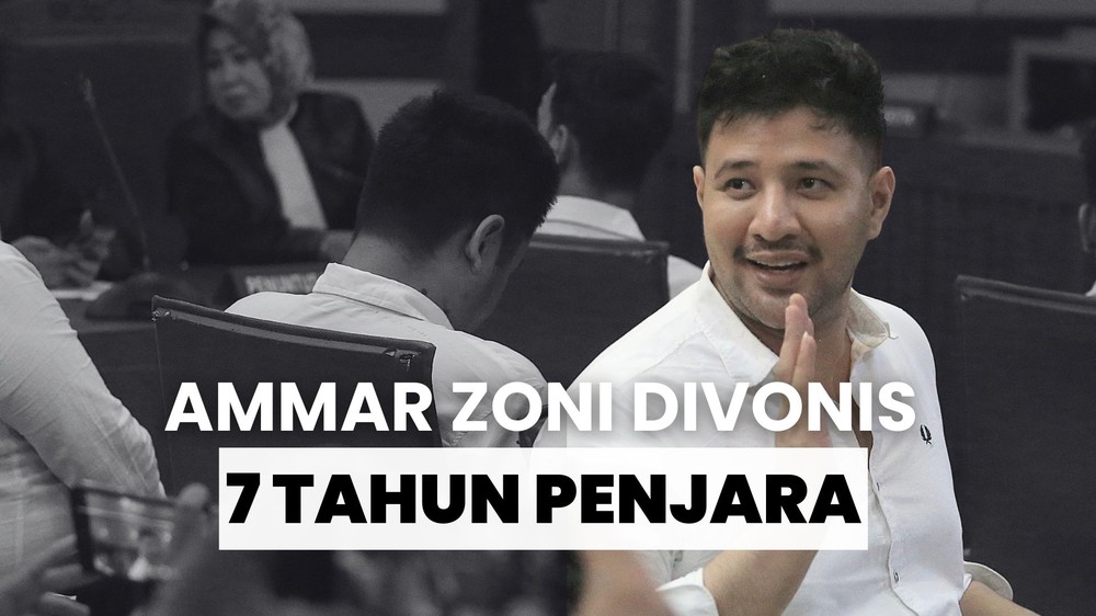 Ammar Zoni Divonis 7 Tahun Penjara Kasus Narkoba