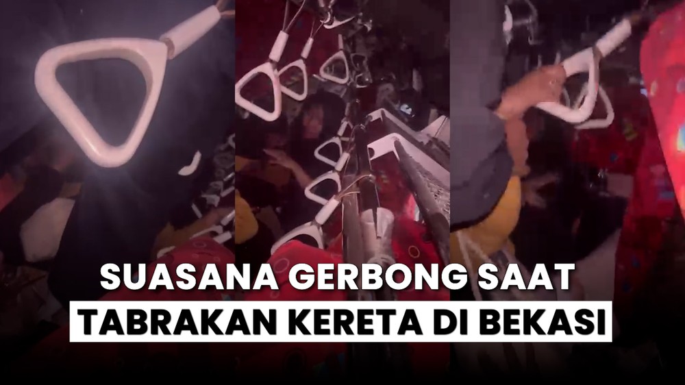 Momen Kepanikan Penumpang saat Tabrakan KRL-KAJJ