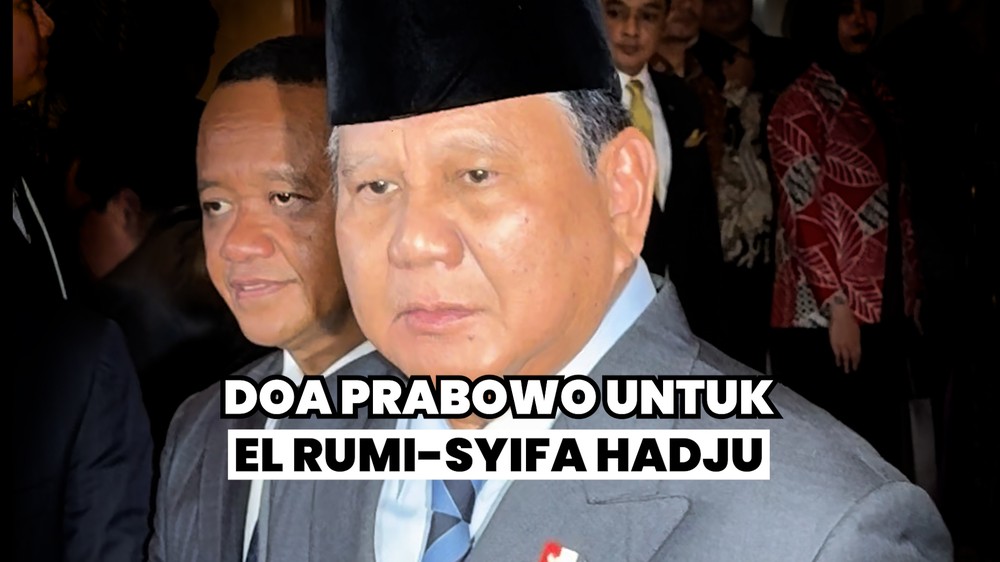 El RUmi-Syifa Hadju Didoakan Prabowo