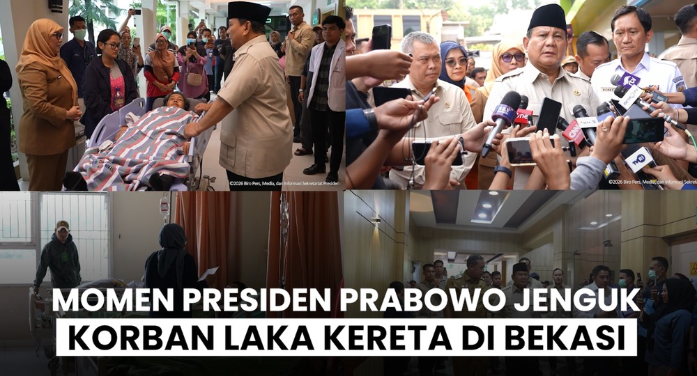 Dukacita Prabowo untuk Korban Kecelakaan KAI