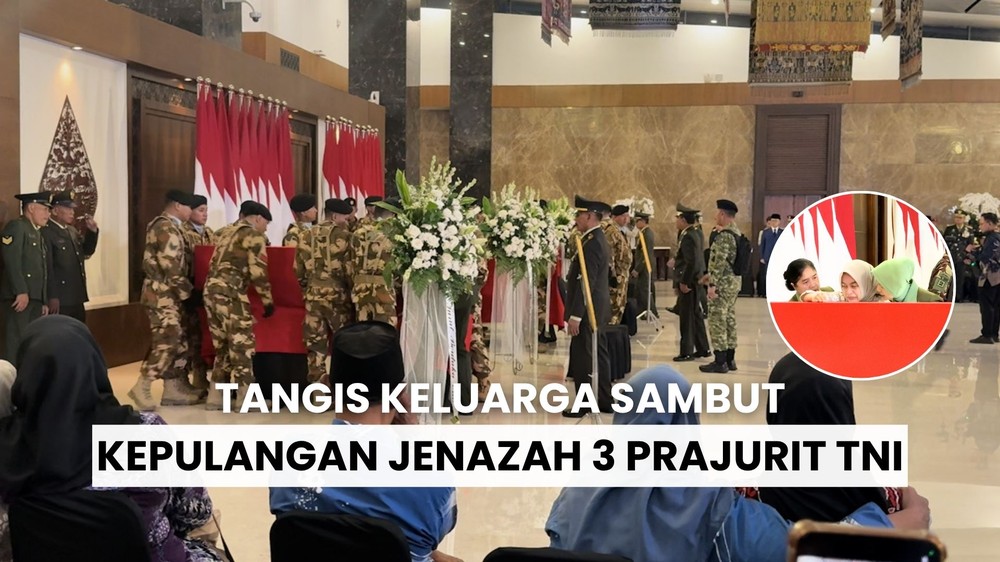 Duka di Kepulangan Jenazah 3 Prajurit TNI