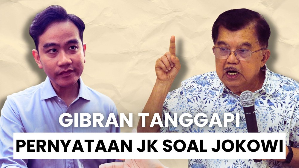 Respons Gibran atas Pernyataan JK