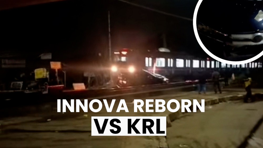 Minibus Tertabrak KRL di Bogor