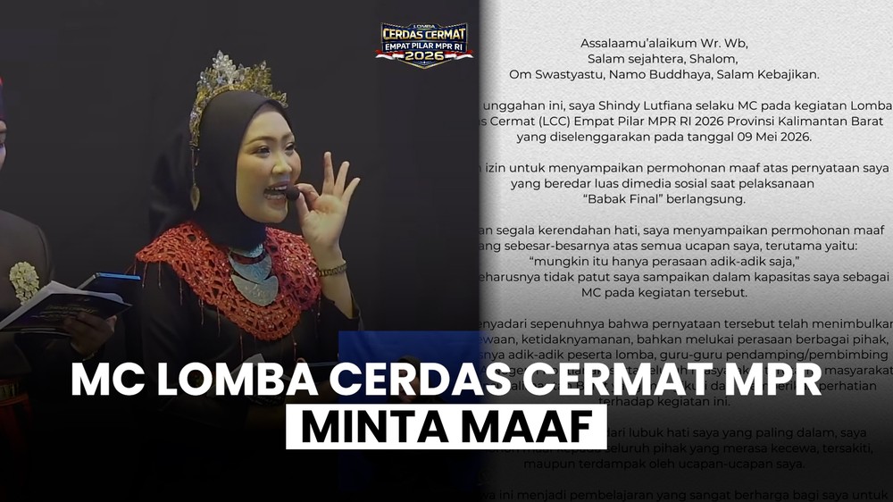 Permintaan Maaf MC Lomba Cerdas Cermat MPR