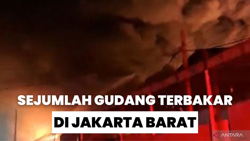 Kebakaran Sejumlah Gudang di Jakbar