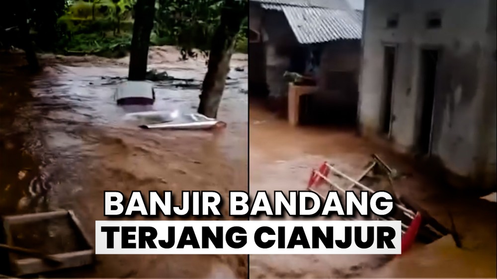 Warga Histeris saat Banjir Bandang