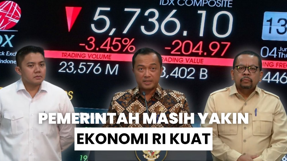 Dolar Meroket-IHSG Anjlok, RI Pede Ekonomi Kuat