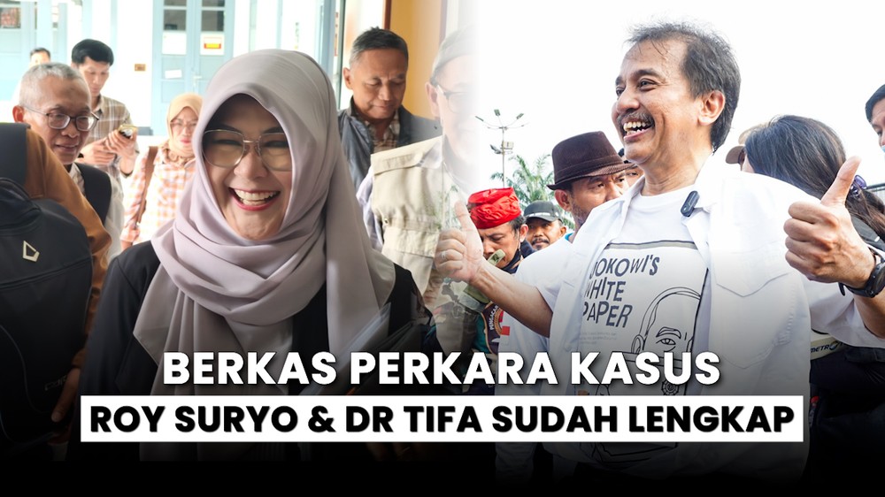 Alasan Penangkapan Roy Suryo & dr Tifa
