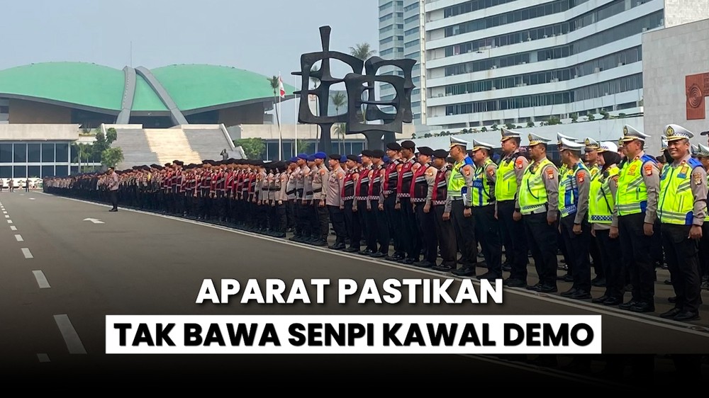 Polisi Tak Bawa Senpi Kawal Demo