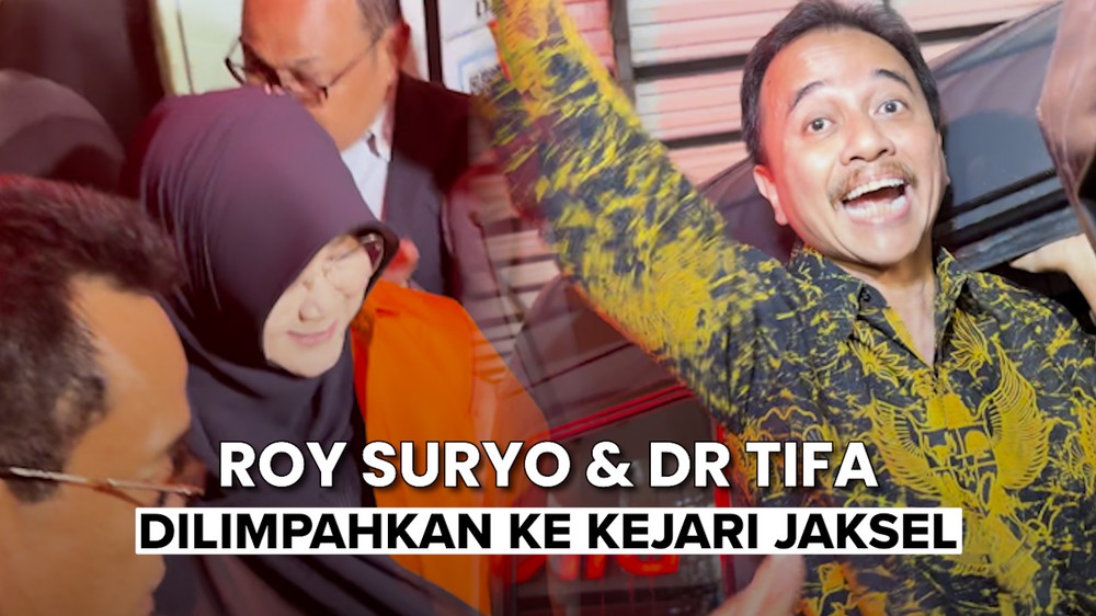 Beda Gaya Roy Suryo & Tifa Saat Dibawa ke Kejari