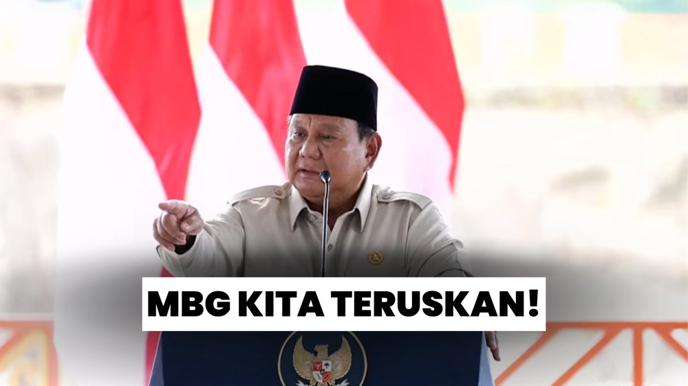 Prabowo dengan Tegas Lanjutkan Program MBG