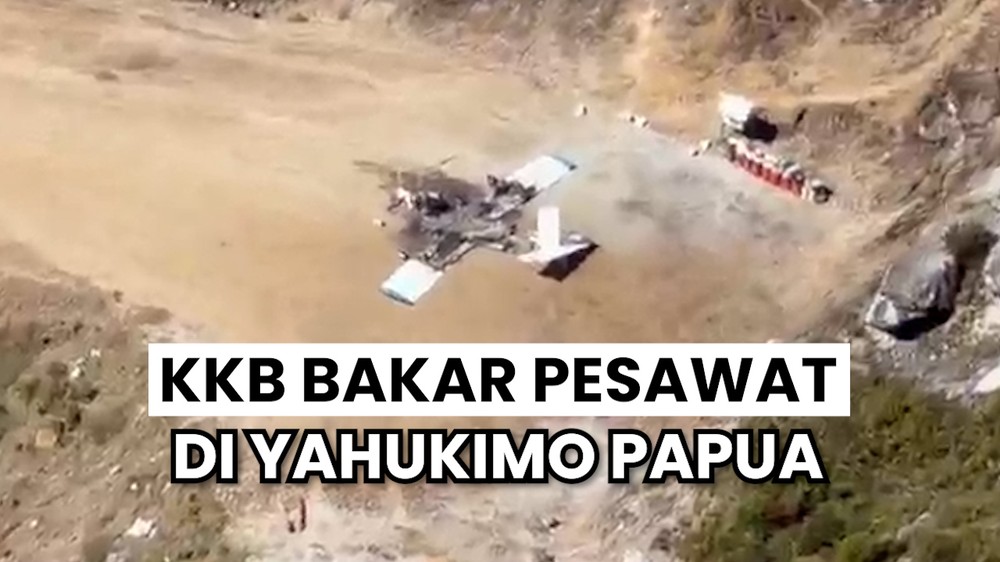 KKB Bakar Pesawat di Yahukimo