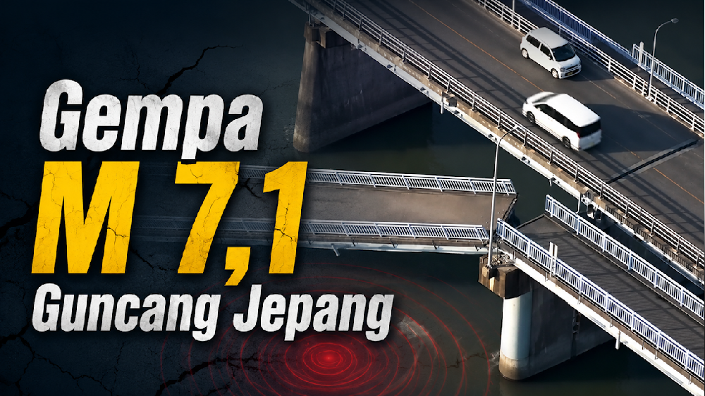 Detik-detik Gempa M 7,1 Guncang Jepang