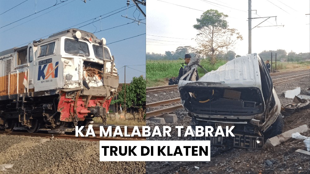 KA Malabar Tabrak Truk Sampai Ringsek!