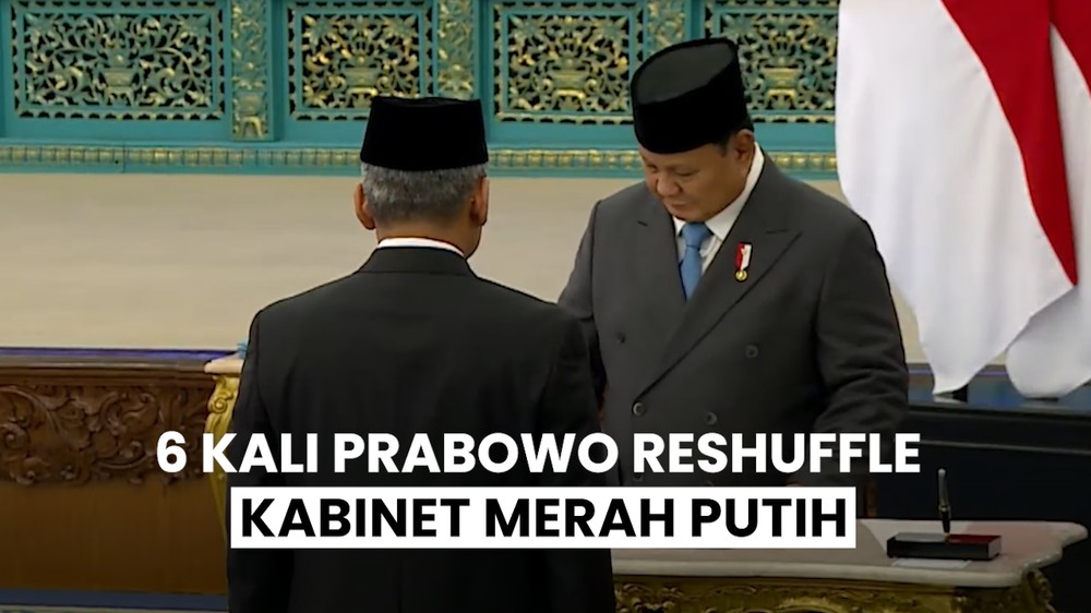 6 Kali Prabowo Reshuffle Kabinet dalam 2 Tahun
