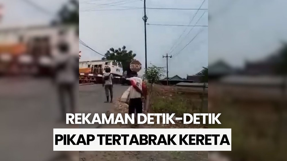 Mobil Pikap Tertabrak KA Sembrani