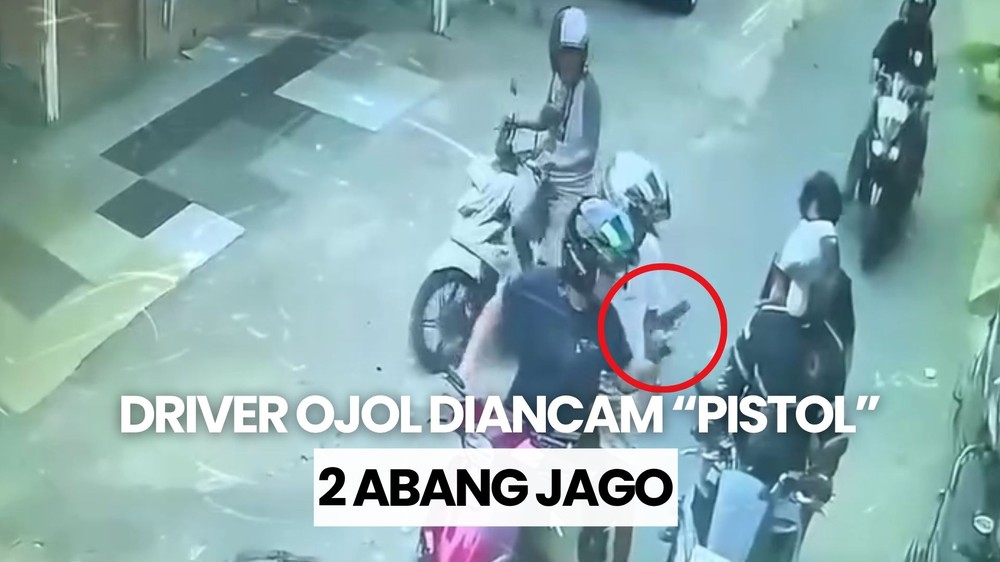 Gegara Klakson, Driver Ojol Diancam Pistol