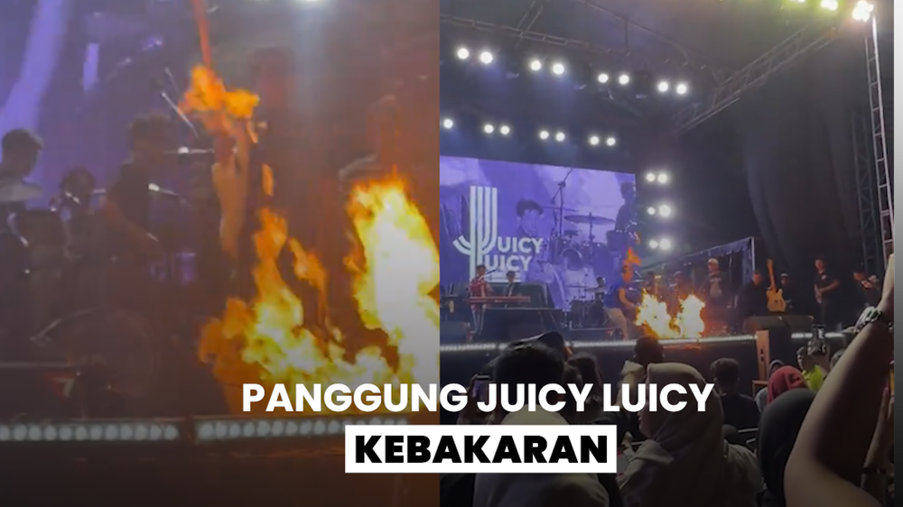 Detik-detik Panggung Juicy Luicy Kebakaran