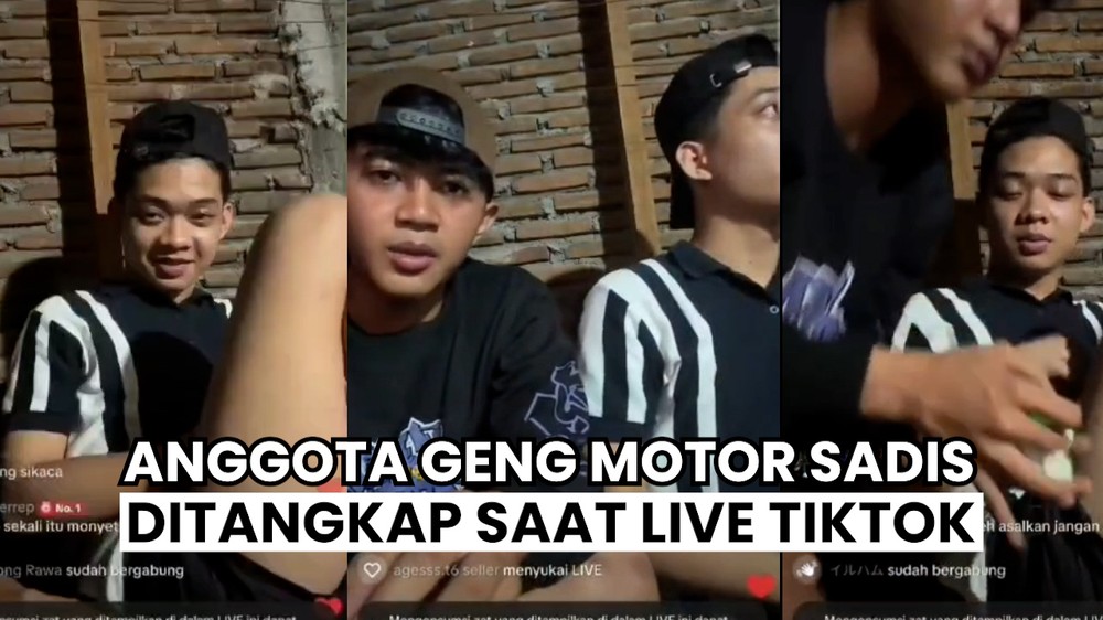 Momen Penangkapan Anggota Geng Motor