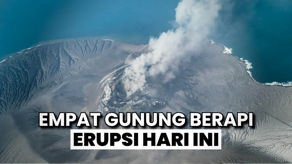 Anak Krakatau & 3 Gunung Lain Erupsi Lagi