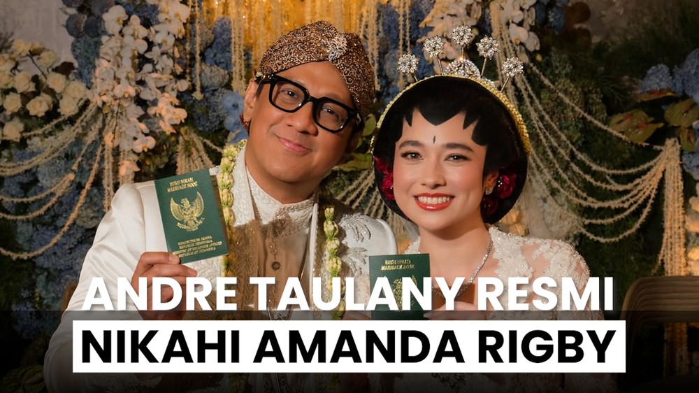 Pernikahan Andre Taulany dan Amanda Rigby
