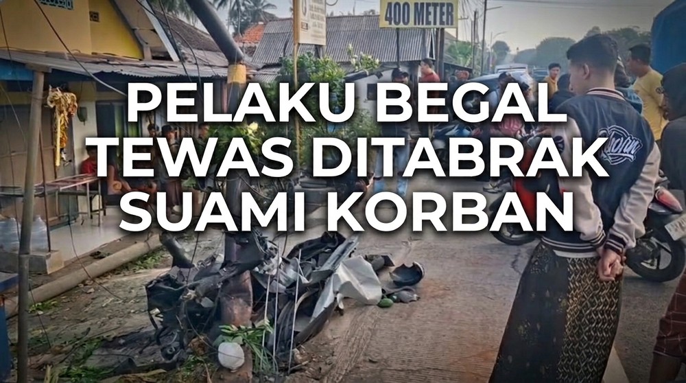 Akhir Hidup Pelaku Begal Ditabrak Mobil