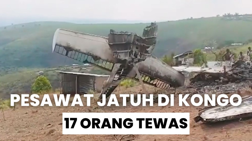 Pesawat Angkut Pejabat Kongo Jatuh