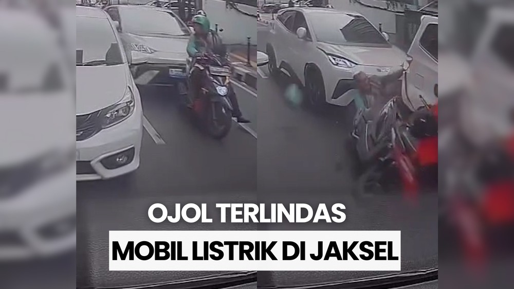 Tabrakan Beruntun di Pangpol, Mobil Lindas Ojol
