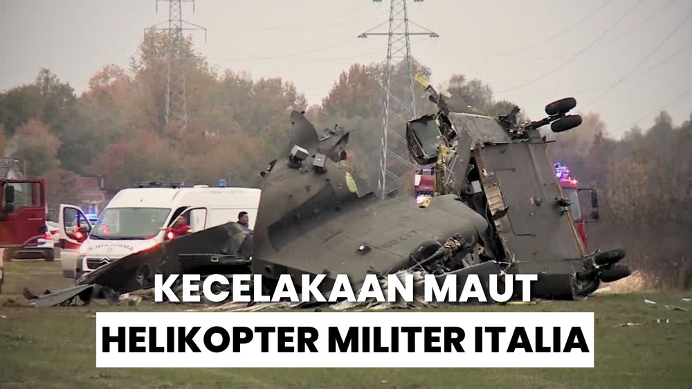 Helikopter Militer Italia Jatuh Helikopter Militer Italia Jatuh