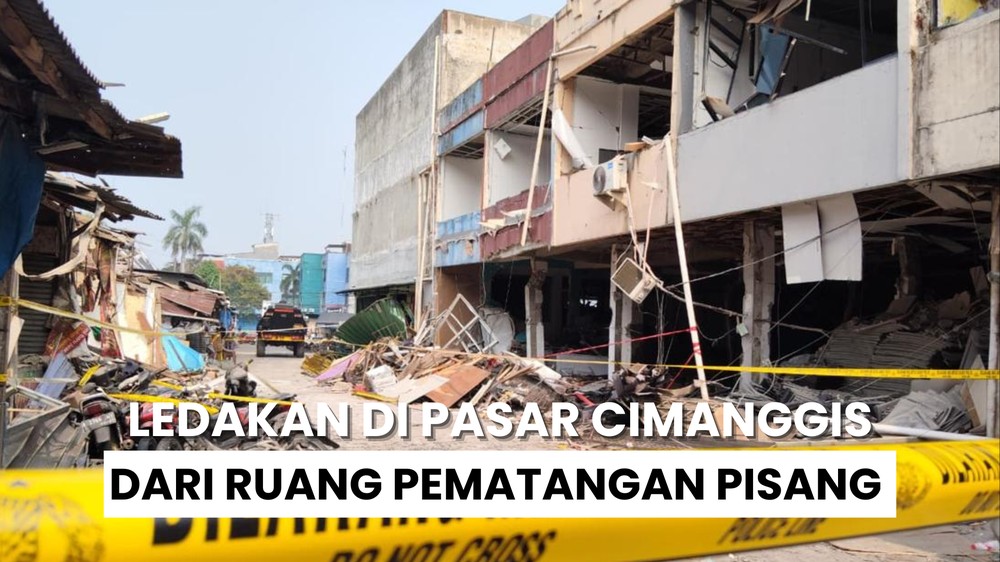 Bukan Bom, Ini Sumber Ledakan Pasar Cimanggis