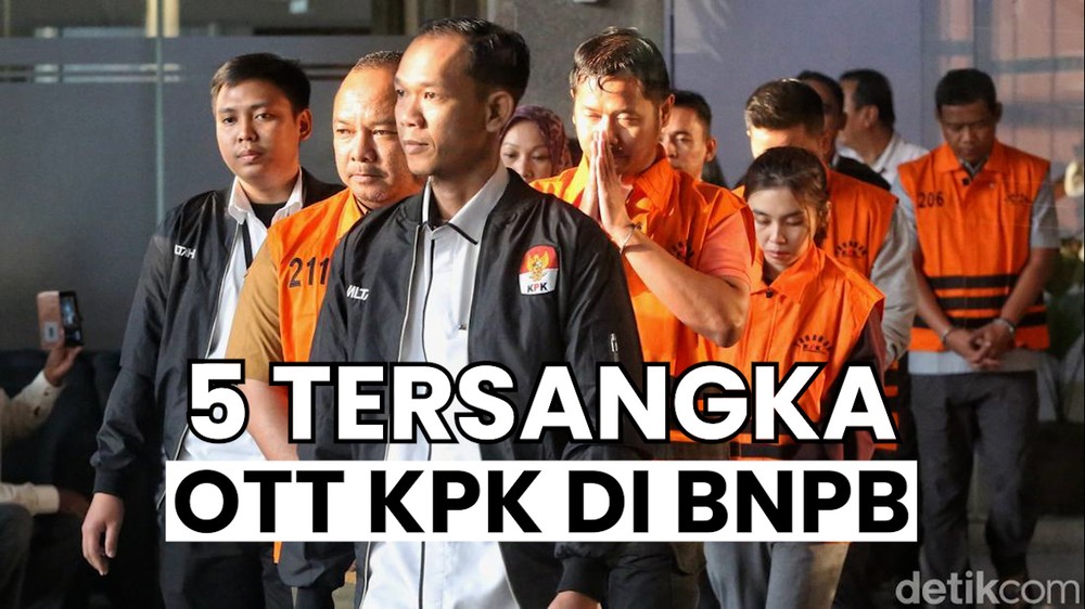 Daftar Tersangka OTT KPK di BNPB