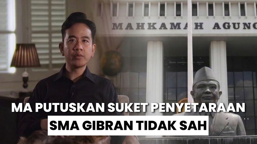 Putusan MA soal Suket Penyataraan SMA Gibran