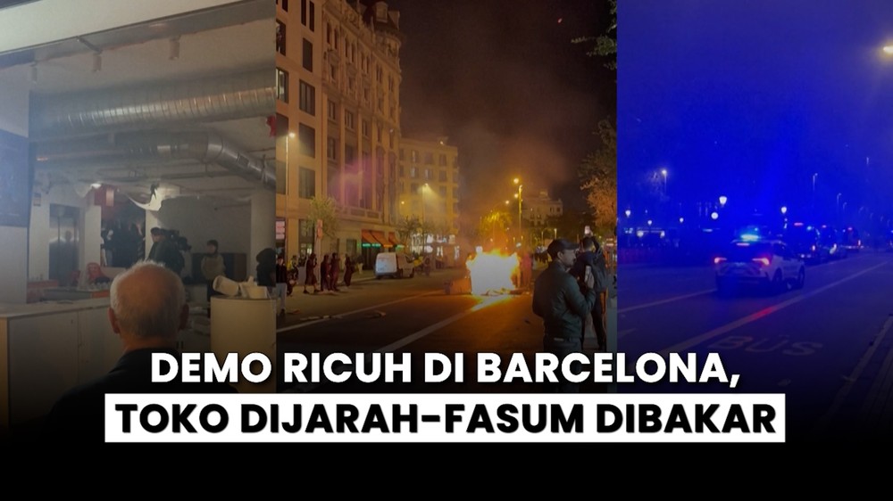 Rusuh Demo di Barcelona!