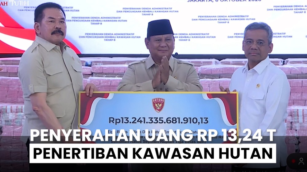 Hasil Sitaan dari Penertiban Kawasan Hutan