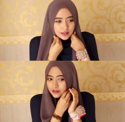 Image Result For Tutorial Hijab Pashmina Pesta Menutup Dada