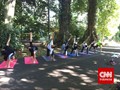 Segarnya Beryoga di Kebun Raya Bogor