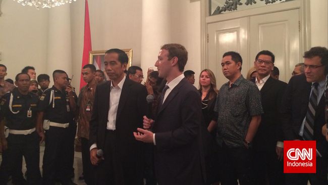 Zuckerberg dan Jokowi Blusukan ke Tanah Abang