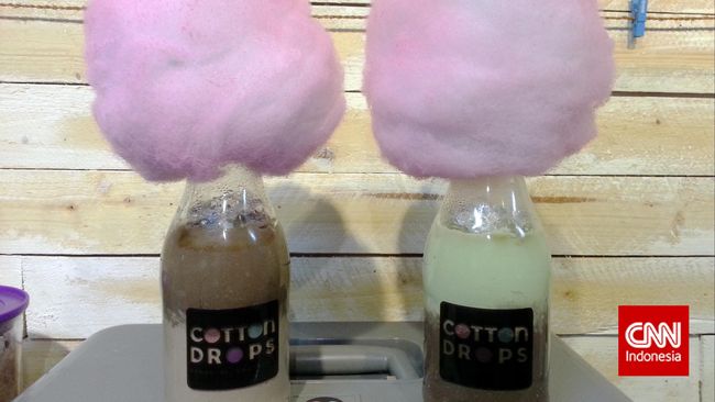 Cotton Drops, Minuman Manis dengan 'Hujan' Gulali