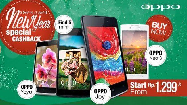 Promo Akhir Tahun dari OPPO Smartphone