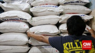 Stok Gula di Toko Ritel Modern Cuma Cukup Sampai Juni