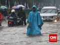 Ketinggian Sungai Angke di Level Siaga Dua