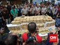 Polres Jakbar Amankan 2 Ton Ganja Kering